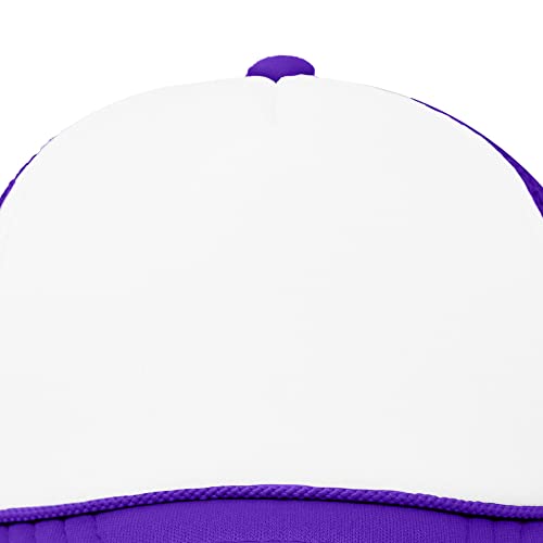 Boné infantil ajustável DALIX para meninos e meninas, Purple-white, 3X-Small