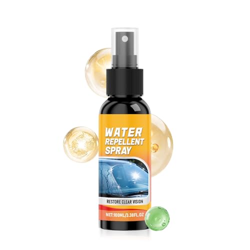 FmtwPhn Spray Antipioggia Per Parabrezza - 100ml Cura Finestrini Auto | Agente Anti Pioggia Per Vetro Auto,Per Autisti Di Camion Berlina SUV RV E Gestori Di Flotte