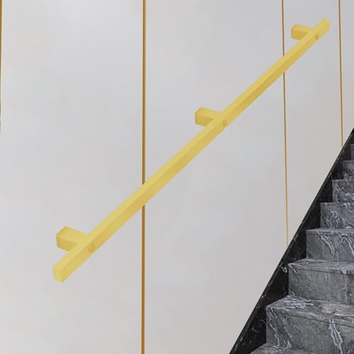 Rampe d'escalier dorée pour protéger les pas de votre famille - 2