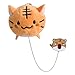 Cartoon Tiger Brosche mit Legierung Kette Kreative Gefüllte Puppe Brosche Pin Niedliche Paare Taschen Anhänger für Kleidung Handtaschen Dekor, Polyester