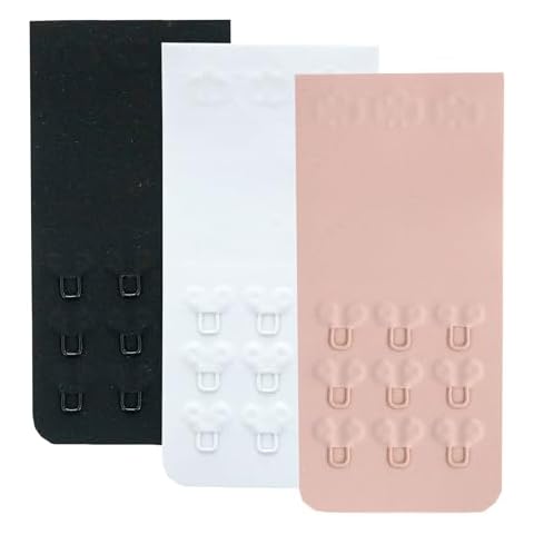 YARBAR Women's Seamless 3 Hook Bra Extender Comfortable Bra Hook Extender Bra Strap Extension, 3 Pieces Cover