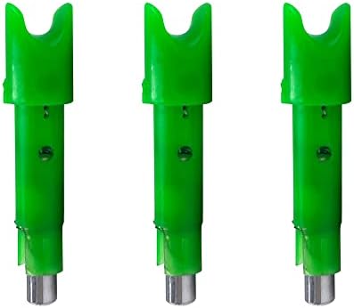 TenPoint Alpha-Blaze Lighted Crossbow Nock, Green – Pack of 3 – Fits All TenPoint & Wicked Ridge Arrows with HP Aluminum Bushing