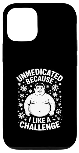 Unmedicated Because I Like A Challenge �ʔ��� �X�}�z�P�[�X iPhone 12/12 Pro �p