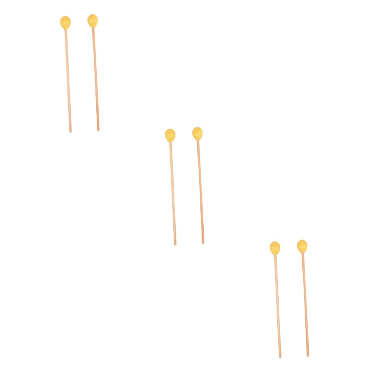 ibasenice 6piezas Mallets De Marimba Arce Premium De Accesorios De Percusión Para Principiantes y Profesionales Herramienta y Resistente Para Instrumentos De Percusión