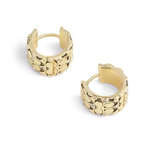 Image of COACH Quilted C Huggie Earrings