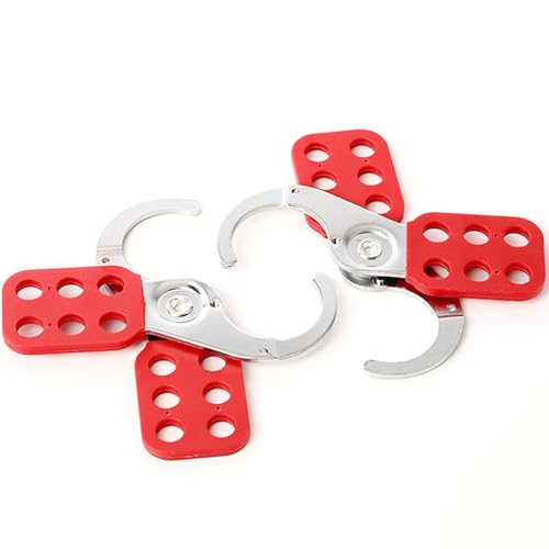 Image of WUWEOT 8 Pack Lockout Tagout Hasp, Tamper-Proof Padlock Hasp, Stainless Steel Lock Out Tag Out Hasp, Impact-Resistant Loto Hasp with Extended Jaw (1.5 Inches)