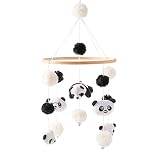 F Fityle Juguete de sonajeros Colgantes móviles de Cuna Musical Montessori con Animales de Peluche
