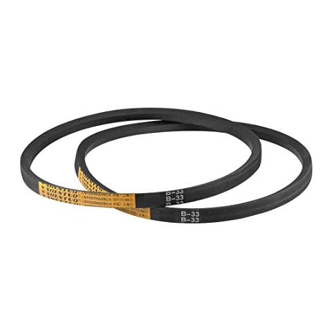 sourcing map B33 V-Belts 33" Rubber Drive Belt Cover