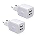 Produktbild USB Ladegerät, AILKIN 2 Stück 2-Port 2.1A USB Stecker Ladestecker, USB Netzteil Ladeadapter für iPhone 12/11 Pro/XS/XR/X, Samsung Galaxy Z Flip 3/Z Fold 3/S22/S21/S20/S10, Huawei P30, LG, Motorola