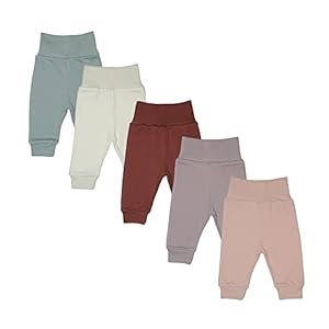 MEA BABY Unisex Baby Hose aus 100% Baumwolle im 5er Pack/Pumphose, Babyhose für Jungen Baby Hose für Mädchen, Schlupfhose (56, Mädchen3)