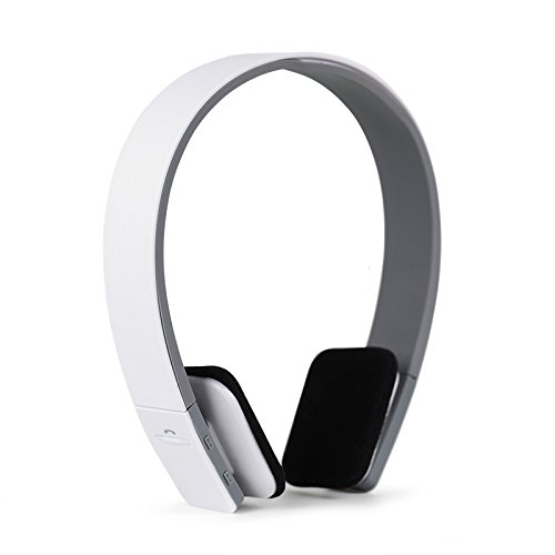 Bluetooth Headset, Wireless Sports Running Fitness Stereo bass Headphones, Long Life Headphones, Suitable for Family Outdoor Sports-White