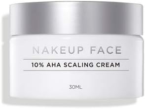 Nakeup Face AHA Scaling Cream 10%, 10% Glycolic Acid, Exfoliant, Sebum and Pore Control, Dead Skin Cell, Whitening, Moisturizing, Exfoliating