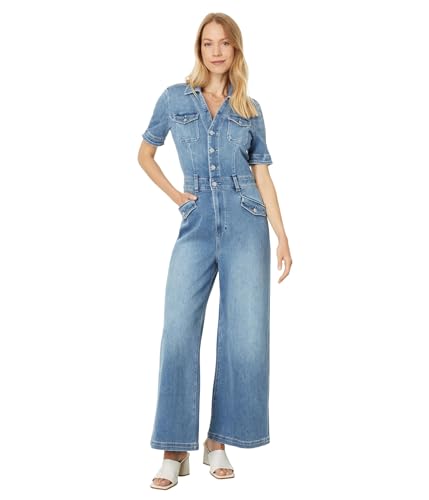 PAIGE Womens Harper Ankle Jumpsuit Rock Show 4