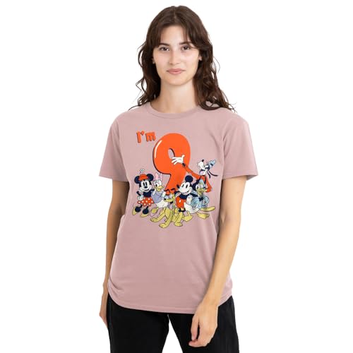 Mickey Mouse t-shirt femme Disney Friends vintage cadeau anniversaire 9 ans