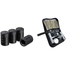 CKAuto Tire Repair Kit 36 Pcs + Tire Valve Caps 4 Pcs