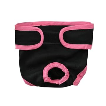 Yajuyi Fraldas para cães fêmeas em roupas de gato de calor absorvente à prova de vazamento respirável sem bagunça calça fisiológica premium (tamanho XL)