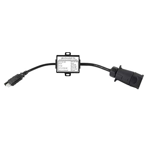 Connecteur de remorque 4 broches à 7 broches adaptateur véhicule américain plat rond