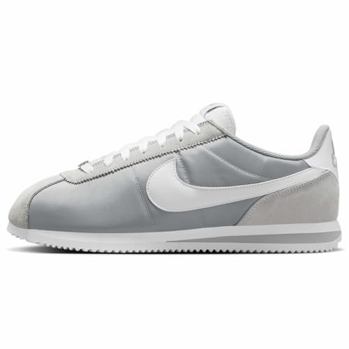 Nike Cortez Textile Chaussures Homme, Argenté/blanc, 47.5 EU