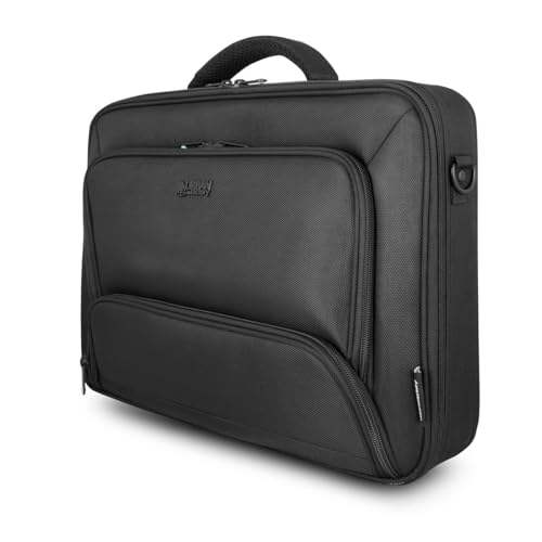 Urban Factory Sacoche pour Ordinateur Portable - Pc 17.3 Pouces et Tablette 10.5 Pouces Modèle Mixee Noir avec Poche Dédiée Alimentation Notebook et Poignée...