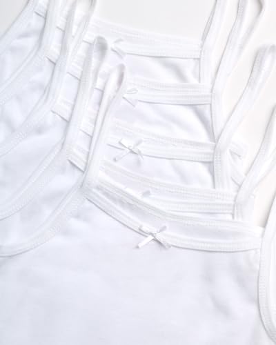 dELiA*s Girls Camisole - 5 Pack 100% Cotton Soft and Breathable Cami Tank Top Girls Undershirts (Sizes: 2T-14)3