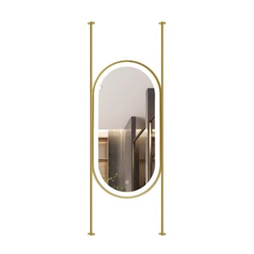 Miroir Ovale de Plafond LED Résistant Humidité Fixation Suspendue - 2