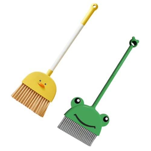 Ciieeo 2piezas Pequeña Escoba De Pato Amarilla Escoba De Juguete para Herramienta De Limpieza para Simulación Casa Jardín De Infancia