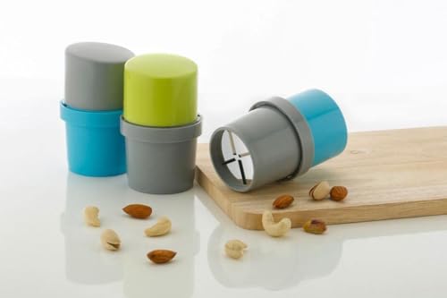 Image of Dry Fruit Cutter, Slicer, Grinder, Chocolate Cutter and Butter Slicer with 3 in 1 Blade Kitchen Tools, Gadgets for Almonds, Cashews etc (Stainless Steel, 1 Piece)