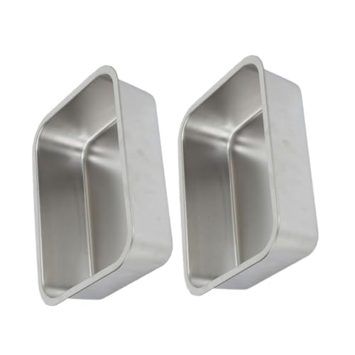 SOLUSTRE 2pcs Stainless Steel Buffet Pans Chafing Dish for Buffet Food Serving Containers