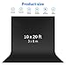 Neewer 10 x 20FT / 3 x 6M PRO Photo Studio 100% Pure Polyester Collapsible Backdrop Background for Photography,Video and Televison (Background ONLY) - BLACK