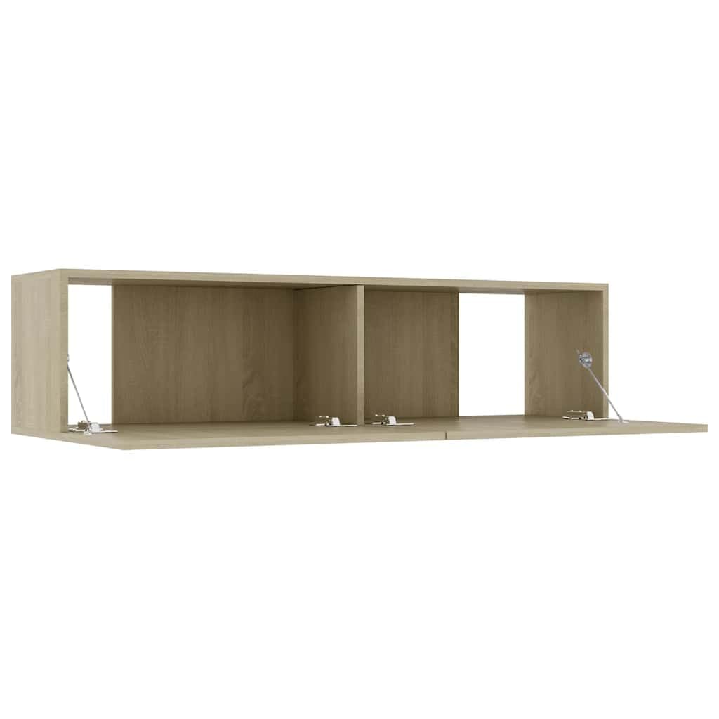 Générique Sonoma dębowa szafka pod telewizor 120x30x30 cm drewno inżynieria