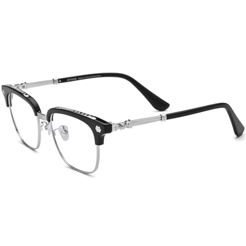 Image of HEPIDEM Acetate Glasses Frame Men Women Square Eyeglasses Optical Spectacles 9395