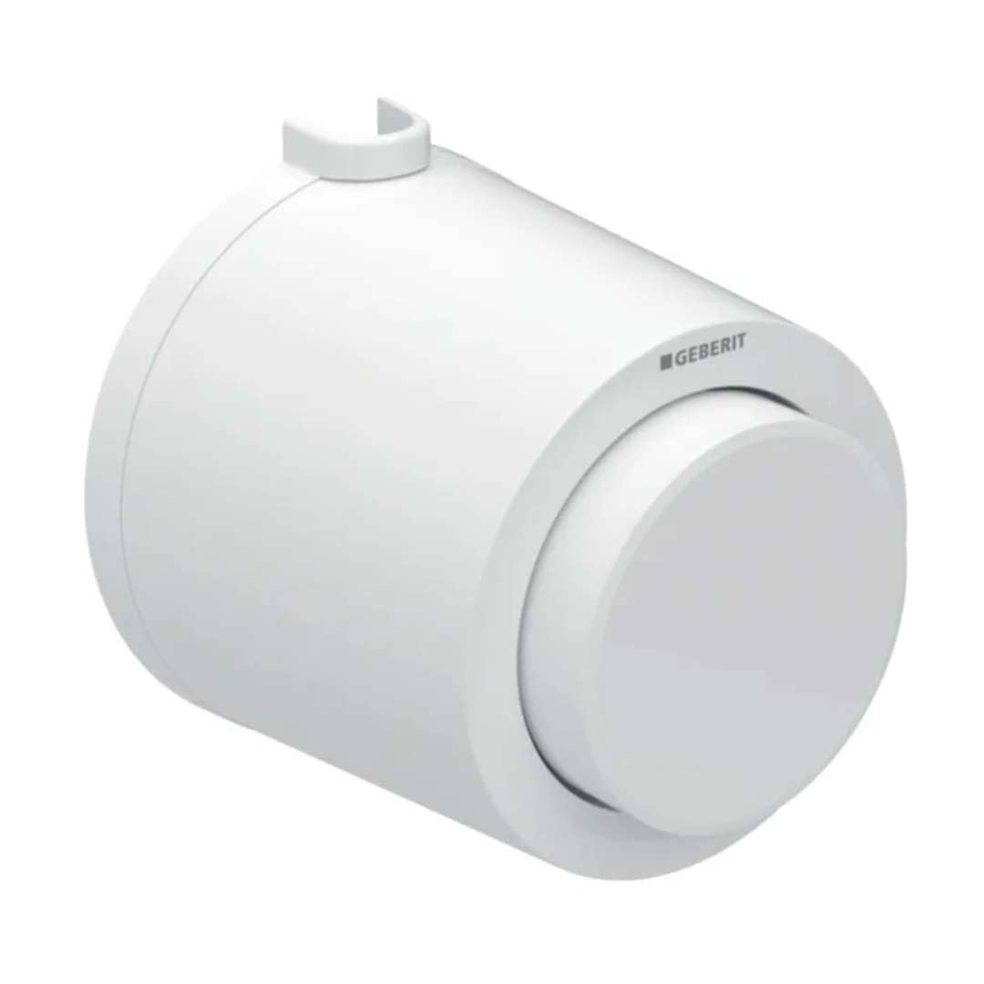 Geberit 116,047.11,1-Pulsante pneumatico a distanza 01, di superficie, per scarico WC semplice, per Sigma 8 cm, colore: bianco alpino
