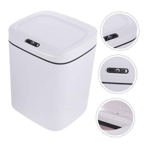 Caneca de basura inteligente rectangular VALICLUD blanca miniatura 7