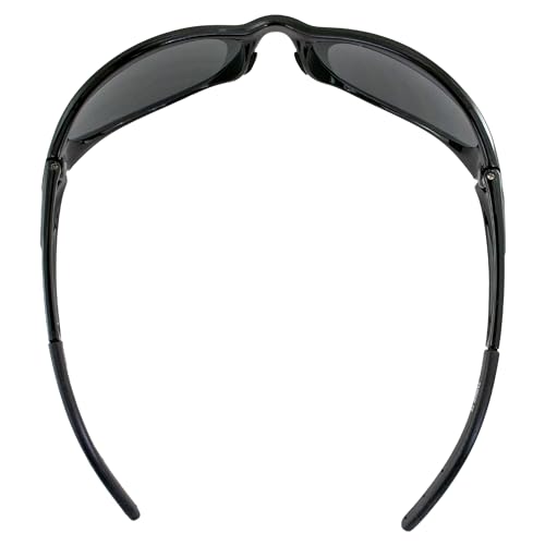 Global Vision Jaguar Motorcycle Safety Sunglasses Gloss Matte Black Frame w/Smoke Lenses4