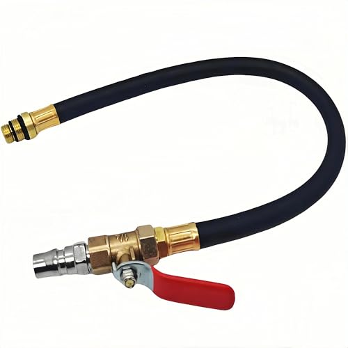 YYSG Engine Air Valve Holder Pressure Pipe with Ball Valve M12 M14 Thread to 1/4 NPT Cylinder Leakage Testing Assistant Tool
