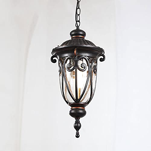 Lustre suspendu rétro haut de gamme avec structure étanche en métal