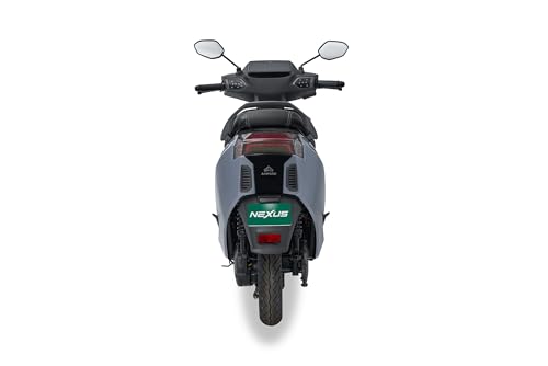 Image of Ampere Nexus EX+ Electric Scooter by Greaves | 136 km IDC Range | 5 kW Peak Power | 6.2 inch Smart Cluster with Navigation | Next Gen LFP Battery (STEEL GREY)