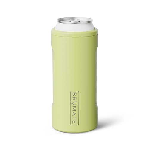 Image of BruMate Hopsulator Slim Can Cooler Insulated for 12oz Slim Cans | Skinny Can Insulated Stainless Steel Drink Holder for Hard Seltzer, Beer, Soda, and Energy Drinks (Prickly Pear)