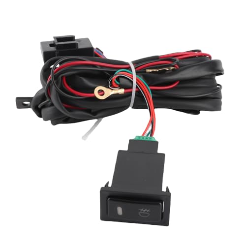 Kit de cableado de interruptor de luz antiniebla con relé 12V 40A de alta resistencia 7