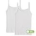 Cyndeelee Girls Cotton Undershirt Camisoles, Multi Pack (Size 2T-14) (White Cami 3-Pack, X-Large 14)