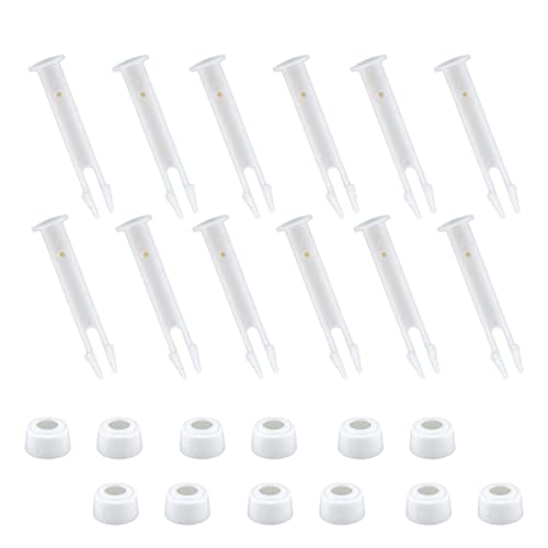 12 pines de plástico para juntas de piscina, prácticos pasadores de junta de repuesto para piscinas Intex de 10 a 12 pies sobre el suelo (2.36 pulgadas)