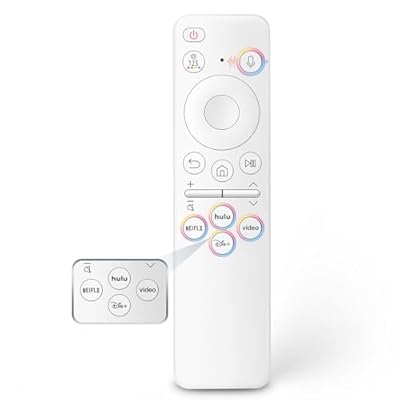 Rechargeable Voice Remote for Samsung Smart TVs, Replacement for 2021–2025 Samsung TV Remote Control with Voice Search. 2-Year Warranty.