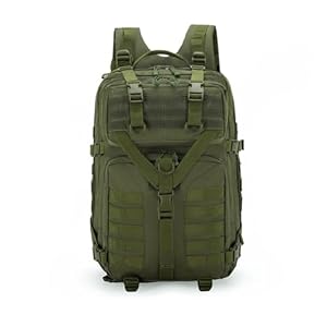 MiOYOOW Hiking Backpack, 600D Nylon Wear-Resistant Camping Daypack with Multiple Compartments for Outdoor 35-55L