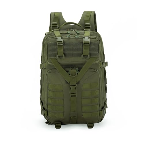 MiOYOOW Hiking Backpack, 600D Nylon Wear-Resistant Camping Daypack with Multiple Compartments for Outdoor 35-55L