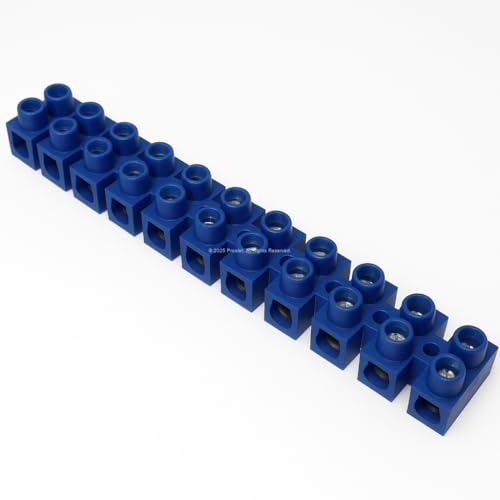 Proalet Sıralı Klemens, 12'li, No:1, Yüksek Isıya Dayanıklı, Vidalı Bağlantı, 0.50-4mm² Kablo Uyumu, Plastik, Elektrik Bağlantı Aksesuarı, Elektrikçi Malzemesi, Vidalı Klemens Bloğu