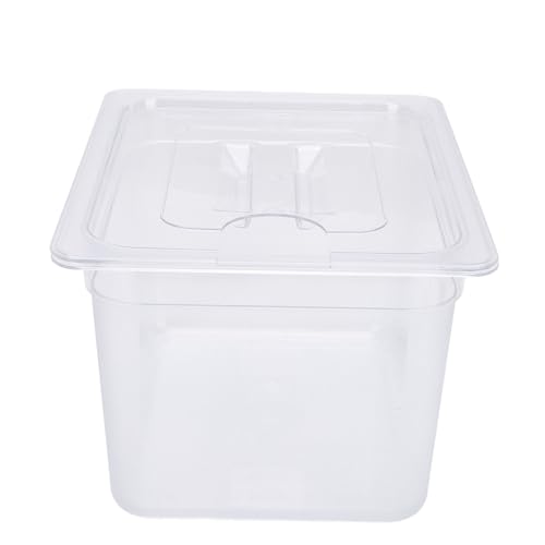 Naroote Contenitore Sous Vide, Secchi di Grado Alimentare con Coperchi da 12 Litri in Plastica a Cottura Lenta Contenitore Alimentare, a Cottura a Lenta con Coperchio con una Spaziosa capacità e