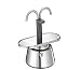 Produktbild Cilio 342970 Espressokocher Caffettiera, 2 Tassen, Edelstahl, Induktion geeignet ,Schwarz