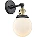 Innovations 203SW-BAB-G201-6 1 Light Sconce with a High-Low-Off Switch, Black Antique Brass