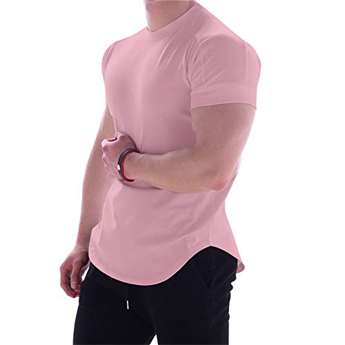 LJHH T-Shirt da Allenamento Elasticizzata da Uomo