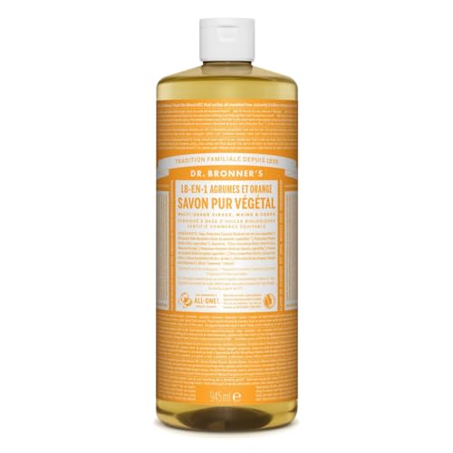 18-en-1 Savon Liquide Agrumes & Orange - Dr Bronner's 944ml